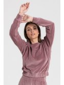 LA084 Welurowa bluza z wypustką LA084 Welurowa bluza z wypustką