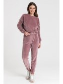 LA084 Welurowa bluza z wypustką LA084 Welurowa bluza z wypustką