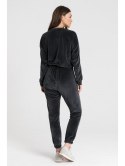 LA084 Welurowa bluza z wypustką LA084 Welurowa bluza z wypustką