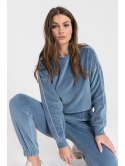 LA084 Welurowa bluza z wypustką LA084 Welurowa bluza z wypustką