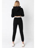 LA102 Spodnie typu joggers z gumą logowaną