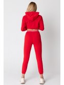 LA102 Spodnie typu joggers z gumą logowaną