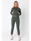 LA102 Spodnie typu joggers z gumą logowaną