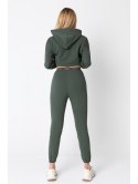 LA102 Spodnie typu joggers z gumą logowaną
