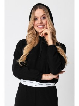LA103 Krótka bluza z gumą logowaną