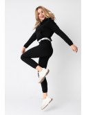 LA103 Krótka bluza z gumą logowaną