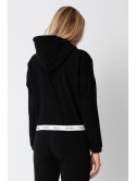 LA103 Krótka bluza z gumą logowaną
