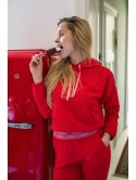 LA103 Krótka bluza z gumą logowaną
