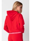 LA103 Krótka bluza z gumą logowaną