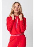 LA103 Krótka bluza z gumą logowaną