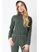 LA103 Krótka bluza z gumą logowaną