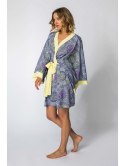 LA107 Kimono z kolorowym nadrukiem LA107 Kimono z kolorowym nadrukiem