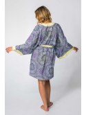 LA107 Kimono z kolorowym nadrukiem LA107 Kimono z kolorowym nadrukiem