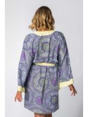 LA107 Kimono z kolorowym nadrukiem LA107 Kimono z kolorowym nadrukiem