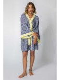 LA107 Kimono z kolorowym nadrukiem LA107 Kimono z kolorowym nadrukiem