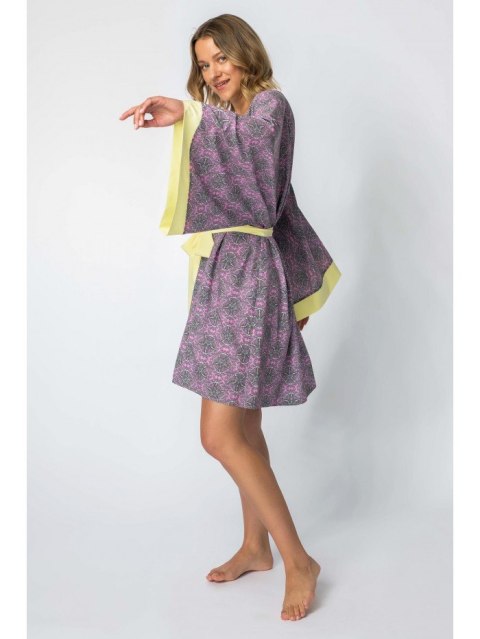 LA107 Kimono z kolorowym nadrukiem LA107 Kimono z kolorowym nadrukiem