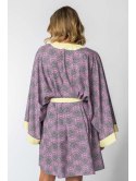 LA107 Kimono z kolorowym nadrukiem LA107 Kimono z kolorowym nadrukiem