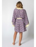 LA107 Kimono z kolorowym nadrukiem LA107 Kimono z kolorowym nadrukiem