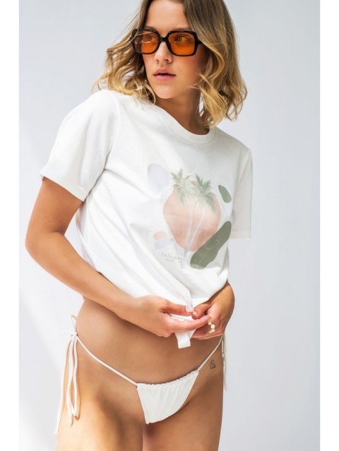 LA108 T-shirt z nadrukiem wakacyjnym LA108 T-shirt z nadrukiem wakacyjnym