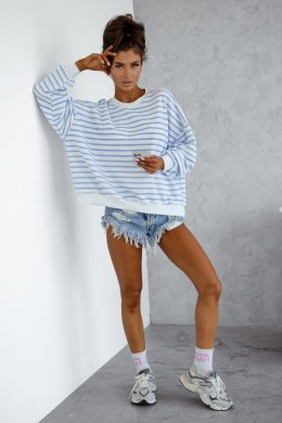 Bluza Damska Model Strel 295668859 Blue Paski - LaBalancia LaBalancia