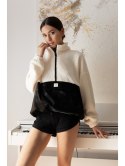 LA114 Pluszowa bluza z kieszenią na rzep LA114 Pluszowa bluza z kieszenią na rzep