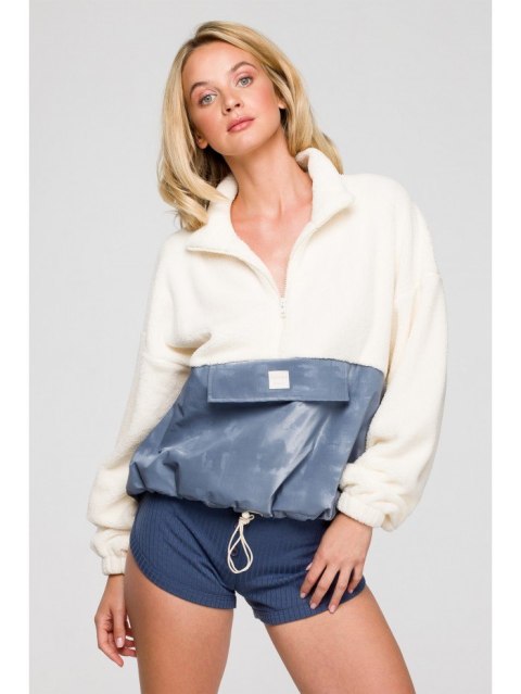LA114 Pluszowa bluza z kieszenią na rzep LA114 Pluszowa bluza z kieszenią na rzep