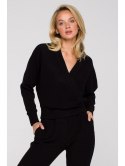 LA128 Bluza z kopertowym dekoltem