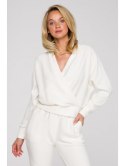 LA128 Bluza z kopertowym dekoltem