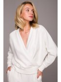 LA128 Bluza z kopertowym dekoltem