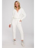 LA128 Bluza z kopertowym dekoltem