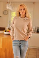 Bluza Damska Model Similan Beige - Mirale Mirale Bluza Damska Model Similan Beige - Mirale Mirale
