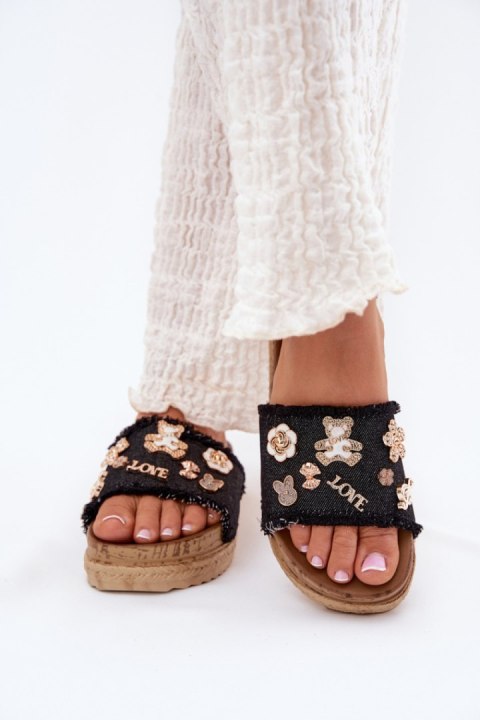 Sandał Klapki Model Rigasta M536 Black - Step in style Step in style