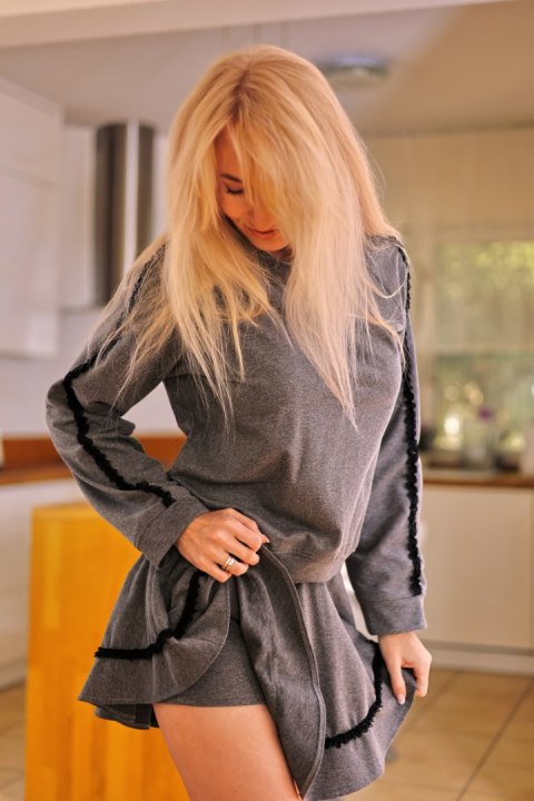 Spodnie Spódnicospodnie Model Krabi Grey - Mirale Mirale Spodnie Spódnicospodnie Model Krabi Grey - Mirale Mirale