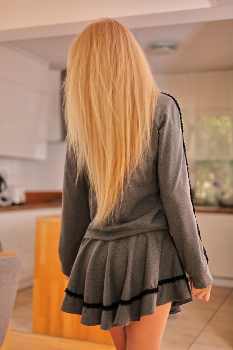 Spodnie Spódnicospodnie Model Krabi Grey - Mirale Mirale Spodnie Spódnicospodnie Model Krabi Grey - Mirale Mirale