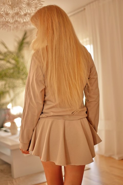 Spodnie Spódnicospodnie Model Nai Beige - Mirale Mirale Spodnie Spódnicospodnie Model Nai Beige - Mirale Mirale