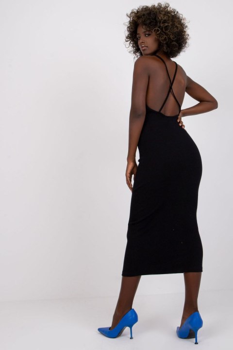 Sukienka Model RV-SK-7562.20X Black - Rue Paris Rue Paris Sukienka Model RV-SK-7562.20X Black - Rue Paris Rue Paris