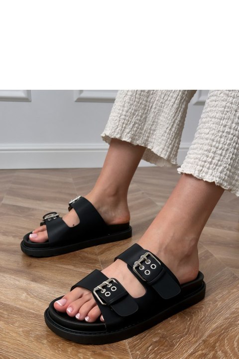 Sandał Klapki Model Klinet 100-462 Black - PRIMO PRIMO Sandał Klapki Model Klinet 100-462 Black - PRIMO PRIMO