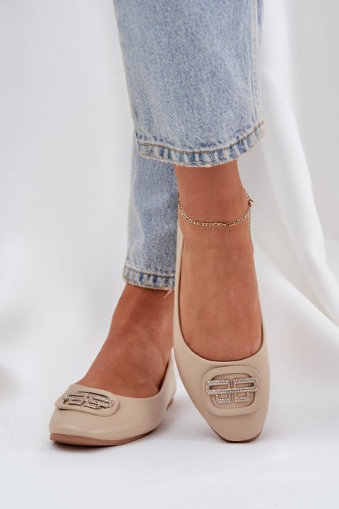 Baleriny Model Ainoria ZA58P Beige - Step in style Step in style Baleriny Model Ainoria ZA58P Beige - Step in style Step in style