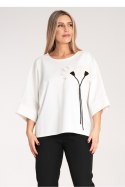 Bluzka Model M1118 White - Figl Figl Bluzka Model M1118 White - Figl Figl