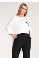 Bluzka Model M1118 White - Figl Figl Bluzka Model M1118 White - Figl Figl