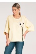 Bluzka Model M1118 Yellow - Figl Figl Bluzka Model M1118 Yellow - Figl Figl