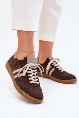 Buty Sportowe Model Zazoo N1068 Czekolada - Step in style Step in style