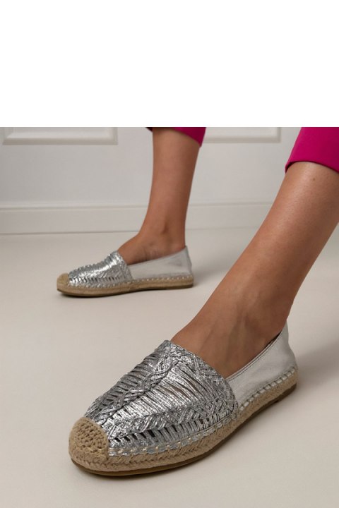 Espadryle Model Zelvira CZ-5 Silver - PRIMO PRIMO Espadryle Model Zelvira CZ-5 Silver - PRIMO PRIMO