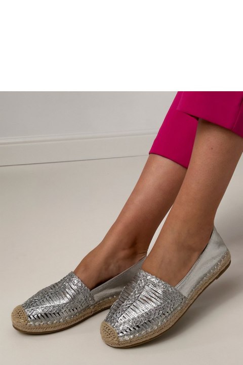 Espadryle Model Zelvira CZ-5 Silver - PRIMO PRIMO Espadryle Model Zelvira CZ-5 Silver - PRIMO PRIMO