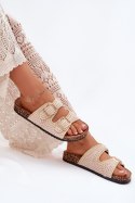 Sandał Klapki Model Fenira LS-129 Beige - Step in style Step in style