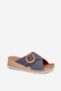 Sandał Klapki Model Inblu RV000012 Blue - Step in style Step in style