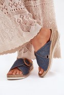 Sandał Klapki Model Inblu RV000012 Blue - Step in style Step in style