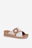 Sandał Klapki Model Inblu RV000012 Light Beige - Step in style Step in style