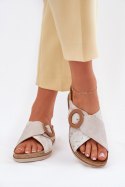 Sandał Klapki Model Inblu RV000012 Light Beige - Step in style Step in style