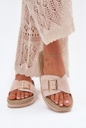 Sandał Klapki Model Selira LOLO27 Beige - Step in style Step in style Sandał Klapki Model Selira LOLO27 Beige - Step in style Step in style